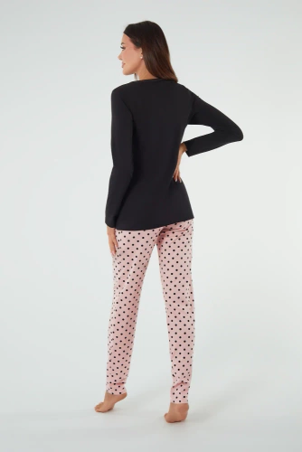 Buscato Pigiama da donna manica lunga, pantaloni lunghi Moda italiana