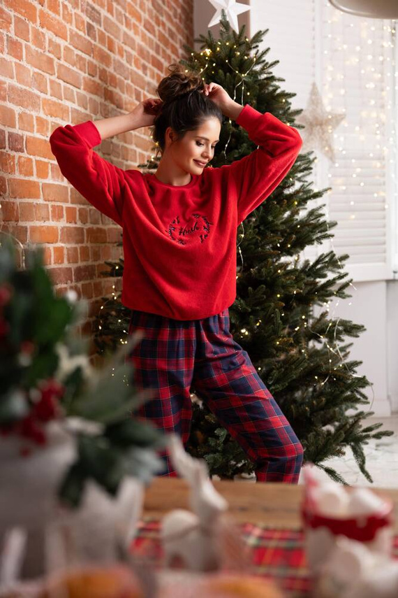 Pigiama Cordelia Sensis donna - blu navy-rosso