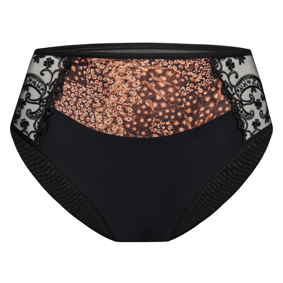 Vena VF-473 slip nero-cannella – slip donna comodi con dettagli in pizzo