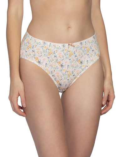 Figi L-120 BI-105 Lama Slip da donna in cotone Bikini 3 pezzi floreali