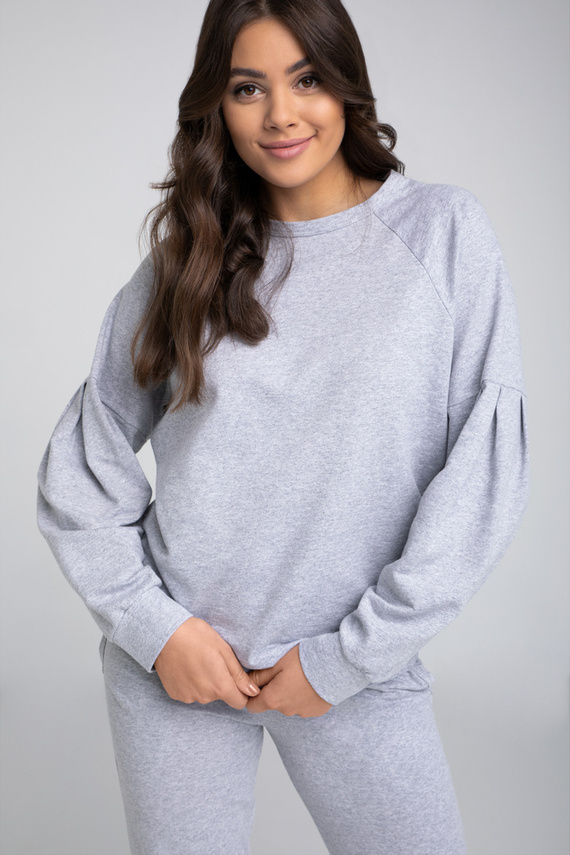 Parma Donna Set manica lunga, pantaloni Moda Italiana - grigio