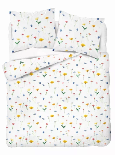 5486 A Detexpol Satin Stories biancheria da letto bianca| 100% cotone, trama di raso, cerniera, confezione regalo