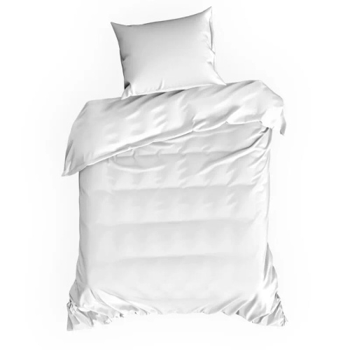 Biancheria da letto MI in microfibra Eurofirany morbida con cerniera 100% poliestere bianco