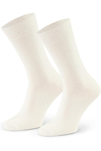 Arte.194 Calzini Steven 001 ecru - cotone e lino, unisex senza cuciture