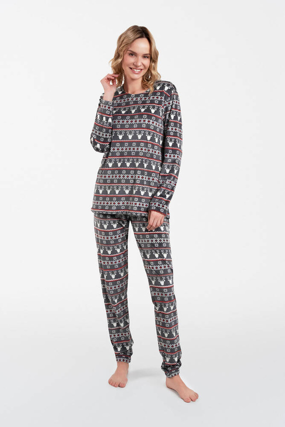 Iceland Fleece Set da donna Italian Fashion - stampa grafite