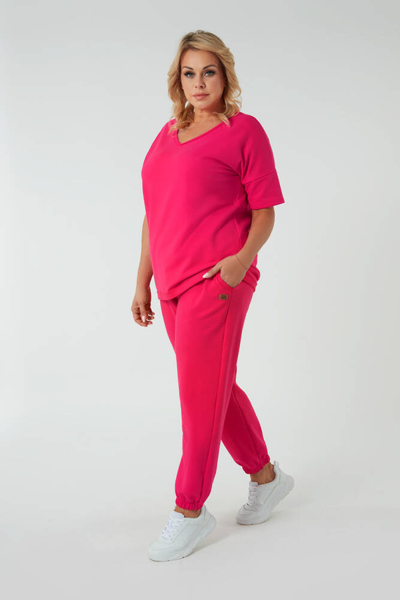 Madri Pantaloni donna Moda italiana - fucsia