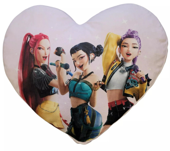Halantex Cuscino Cuore K-POP Demon Hunters 40 cm Forma 04 Viola