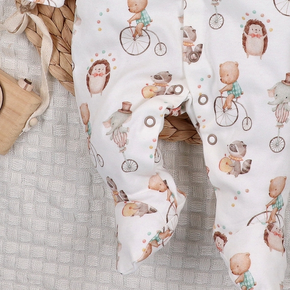 ABN-5585 Circus Baby Pajac Nini - 100% cotone organico, anallergico, produzione polacca