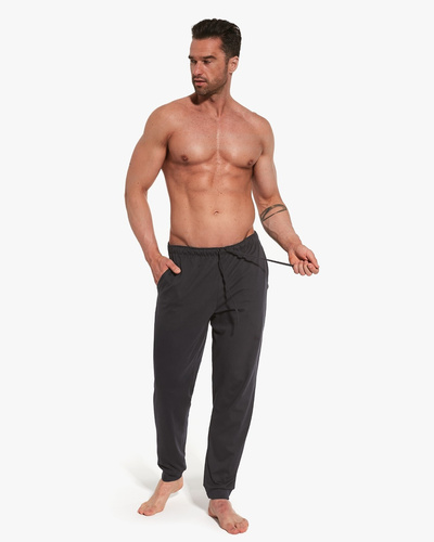 Pantalone pigiama Cornette 331/02 in grafite - cotone, confortevole e traspirante