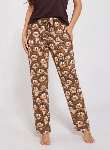 Pantaloni da pigiama donna Cornette 690/53 lunghi 100% cotone