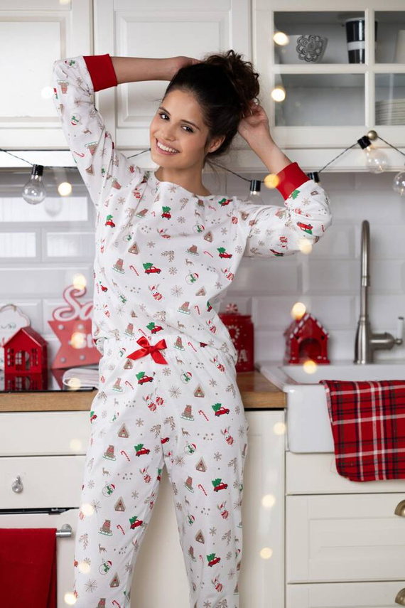 Pigiama donna Samantha Sensis -ecru