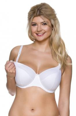 1381 Reggiseno per allattamento BIG per seni grandi Lupoline - bianco