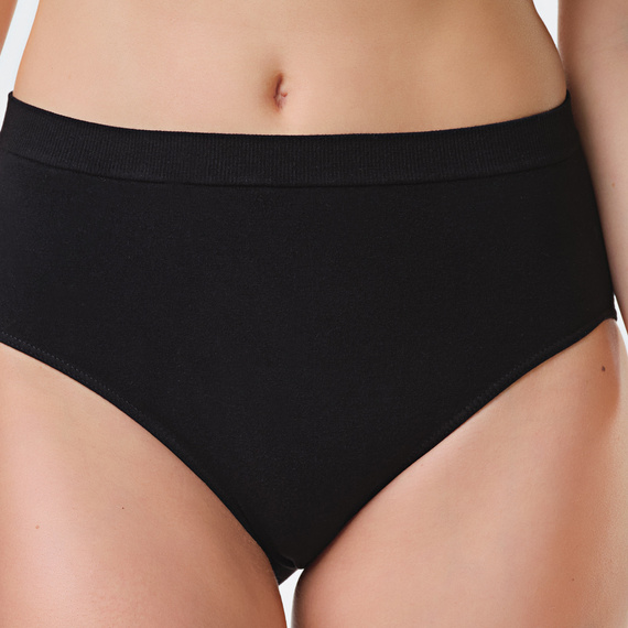 Spiman NATURE Nero Slip in Bambù Vita Alta Traspiranti e Confortevoli