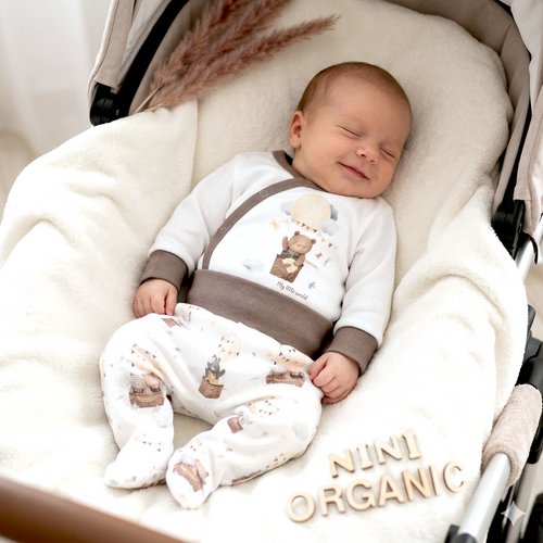 Body Nini Balloon Friends 100% cotone biologico, prodotto in Polonia