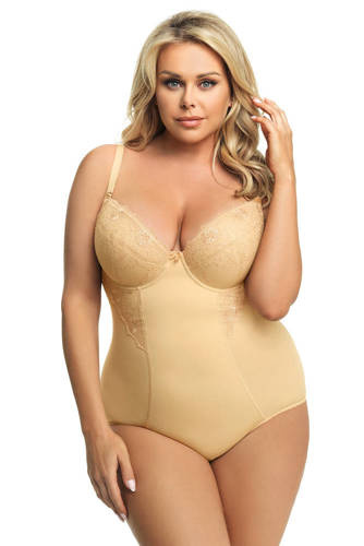 Gorsenia 184 Livia Corpo snellente con coppe - beige