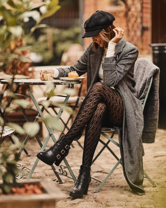 Collant di cotone Gabriella Cashmir wz.103 150 den nero – caldi, traforati