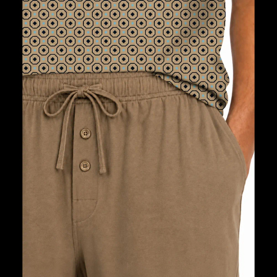 Sesto Senso 2723/02 Latte Pigiama Uomo Corto in Cotone 100% Cotone
