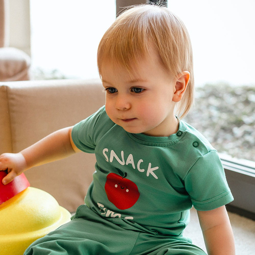 T-shirt bambino Eevi Snack Time cotone elastico comoda