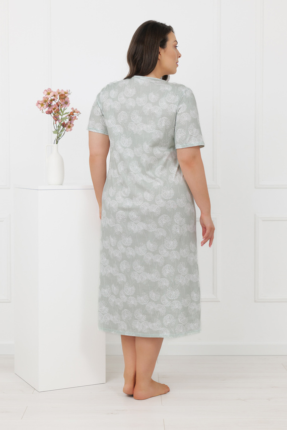 Camicia da notte Eleni Italian Fashion 100% cotone, manica corta