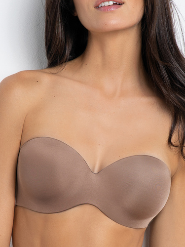 1580 Reggiseno push-up Fantastic - a fascia, microfibra Sielei grigio