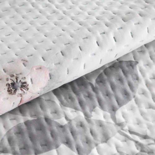 Narzuta Elia Argento Eurofirany Trapuntata Decorativa in Poliestere