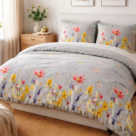 31513/1 Biancheria da letto Flannelove Darymex beige dandelions- set, 100% cotone, caldo e morbido