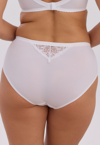 Slip donna Gaia Kiara GFP051 bianco – elegante slip ricamato in microfibra