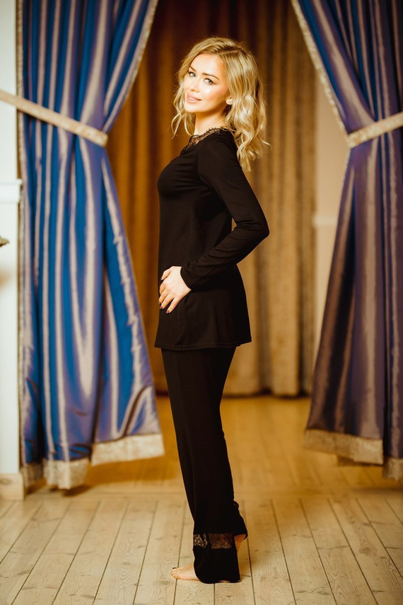 Kapas Set pigiama donna Kalimo - nero