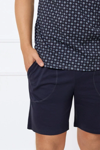 Gerard Pigiama uomo a maniche corte, pantaloncini Moda italiana - stampa/verde