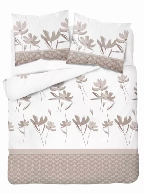 5489 B Detexpol Satin Stories beige biancheria da letto| 100% cotone, trama di raso, cerniera, confezione regalo