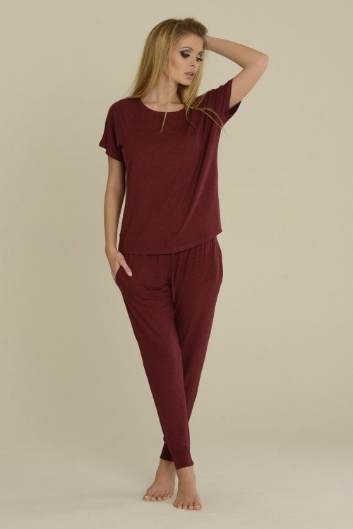 524 Pigiama da donna Paula De Lafense - marrone