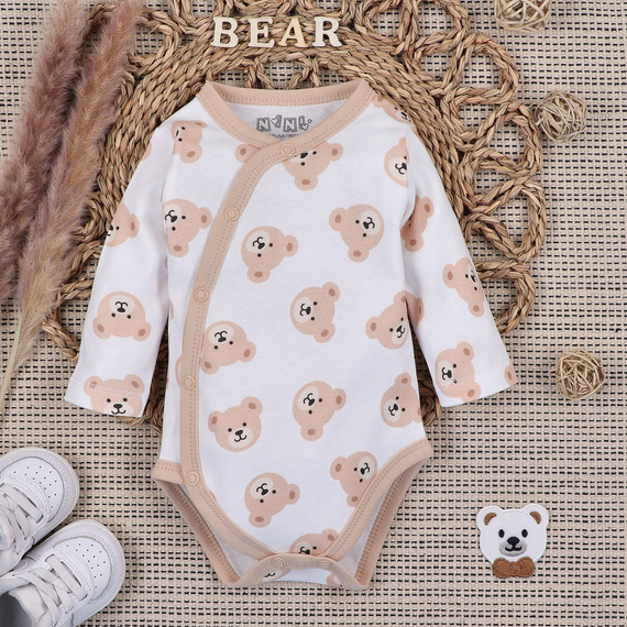 ABK-0047 Set per bambini in cotone biologico Sweet Bears di Nini