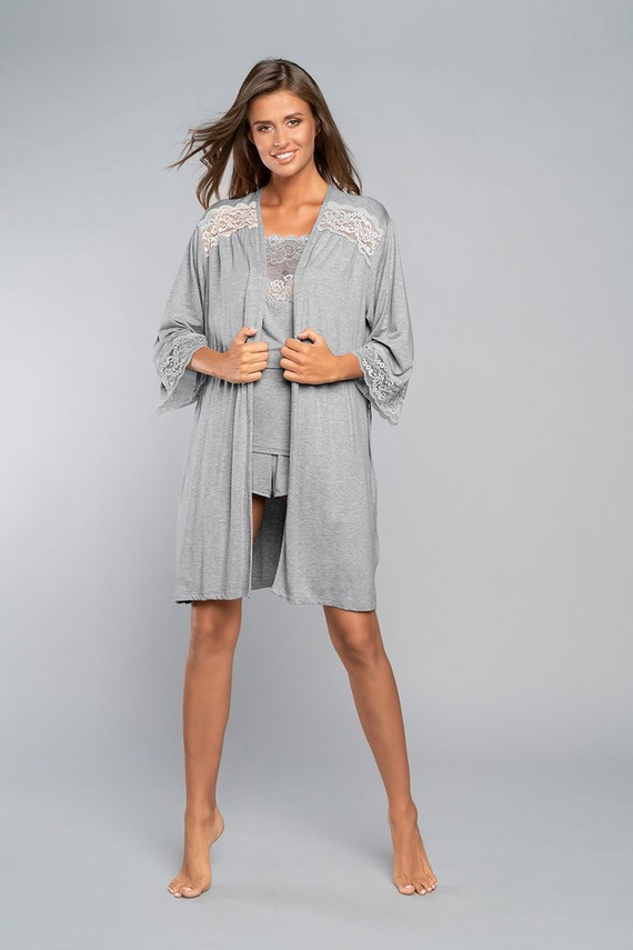 Samaria Robe Moda Italiana manica 3/4 - grigio