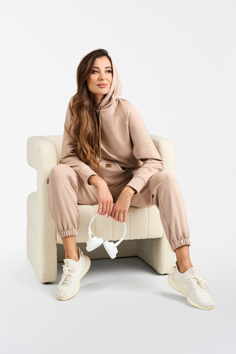 Viva Felpa da donna con cappuccio Moda - beige