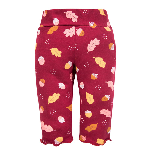 Leggings Fluffy Tails bambina - cotone, stampa bordeaux