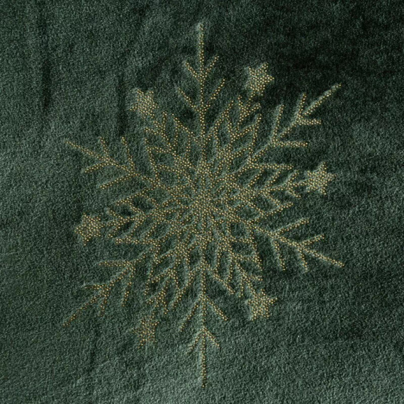 Coperta natalizia Eurofirany verde - morbido copriletto in microfibra, 240 g/m²