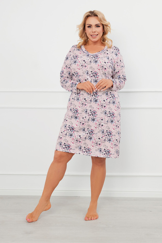 Camicia da notte Toliana, manica lunga Moda italiana