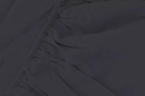 Lenzuolo con angoli in microsatin Poly Detexpol liscio e pratico black