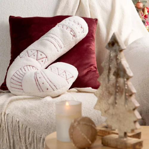 Chp 07B Cuscino natalizio Eurofirany 27x46 - bastoncino di zucchero, finto buckeye, bianco