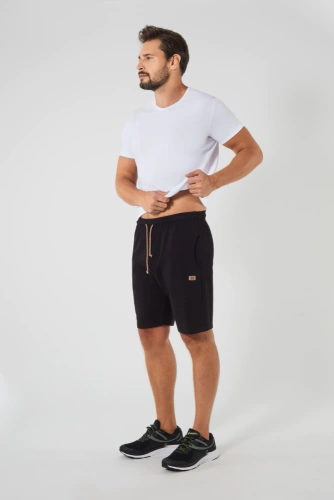 Pantaloncini da uomo Leader Moda italiana-nero