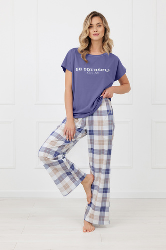 Pigiama donna Rima Italian Fashion 100% cotone pantaloni lunghi