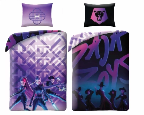 Biancheria da letto K-POP Demon Hunters 05 Halantex 140x200 microfibra + 70x90