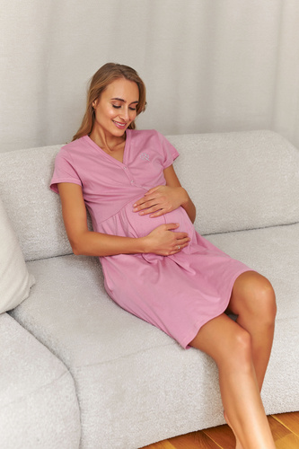 Pigiama donna Doctor Nap 5336, scollo a V, cotone, tasche, certificato OEKO-TEX