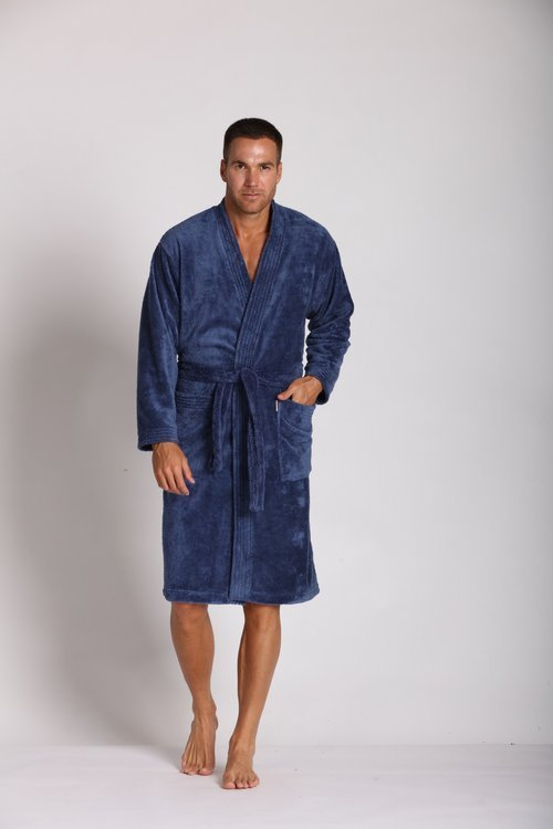 391 Hugo accappatoio da uomo De lafense - denim