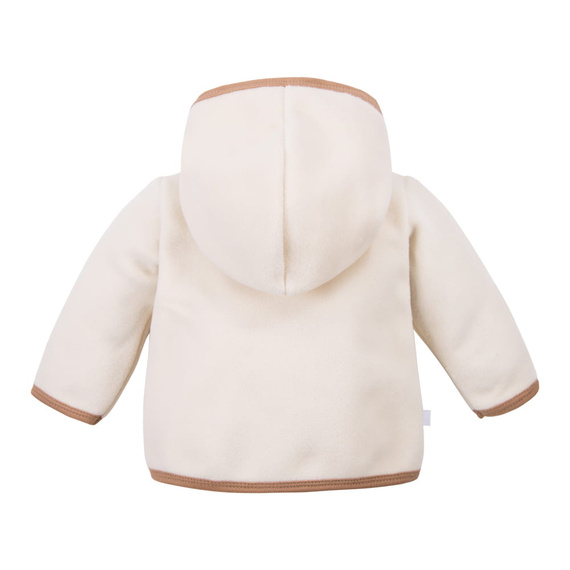 Beary Cool Giacca in pile per bambini Eevi - ecru, con cappuccio