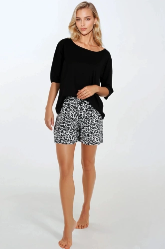 Pigiama Momenti Per Me donna di Wild & Beautiful - viscosa, manica 3/4, pantaloncino