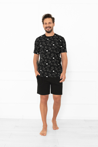 Pigiama uomo Wito - manica corta e pantaloncini, cotone MEGA SOFT Moda italiana