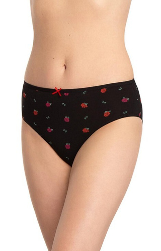 L-122BI-61 Mutandine Lama da donna 3 pezzi, cotone, taglio classico