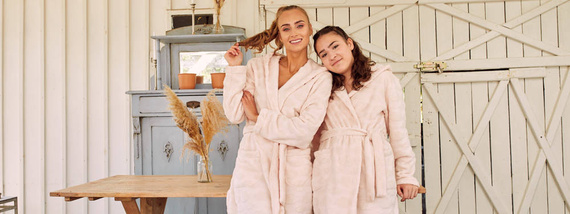 Accappatoio per bambine Drina Moda italiana - - rosa