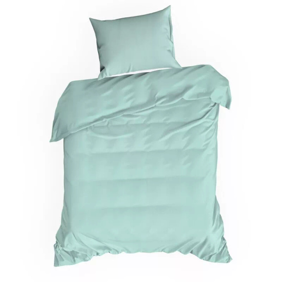 Biancheria da letto MI in microfibra Eurofirany morbida con cerniera 100% poliestere verde